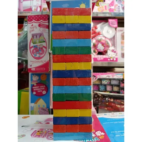 Hộp đồ chơi Rút gỗ nhiều màu sắc gồm 51 chi tiết