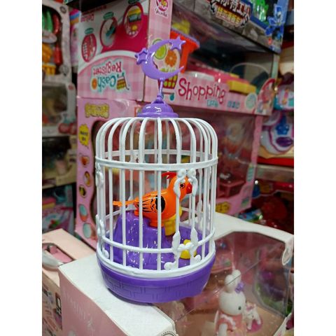 Lồng chim hót cảm ứng, có nhạc và đèn phát sáng 5508A (giao màu ngẫu nhiên)