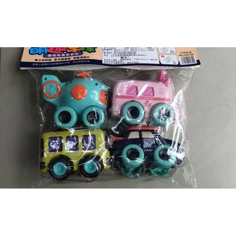 Bộ đồ chơi Xe ô tô Mini Fun Rescue 4 chiếc - Hỗ trợ kỹ năng giao tiếp và phát triển trí tuệ cho bé - Quà tặng thú vị cho trẻ em