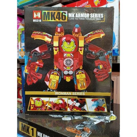 MG310 Hộp lê gô lắp ghép mô hình Robot Người Sắt IRON MAN