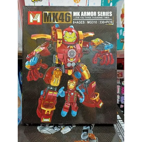 MG310 Hộp lê gô lắp ghép mô hình Robot Người Sắt IRON MAN