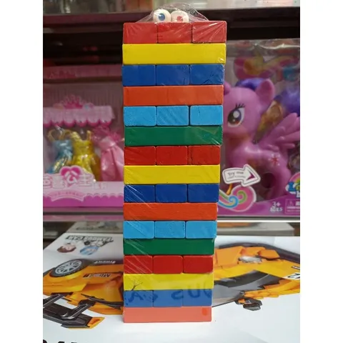 Hộp đồ chơi Rút gỗ nhiều màu sắc gồm 48 chi tiết