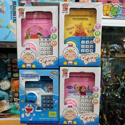 Hộp đồ chơi Két mini 16528 có nhạc và đèn phát sáng - Đồ chơi giáo dục cho bé, an toàn và đa dạng màu sắc