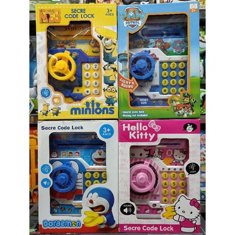 Hộp đồ chơi Két mini 16528 có nhạc và đèn phát sáng - Đồ chơi giáo dục cho bé, an toàn và đa dạng màu sắc