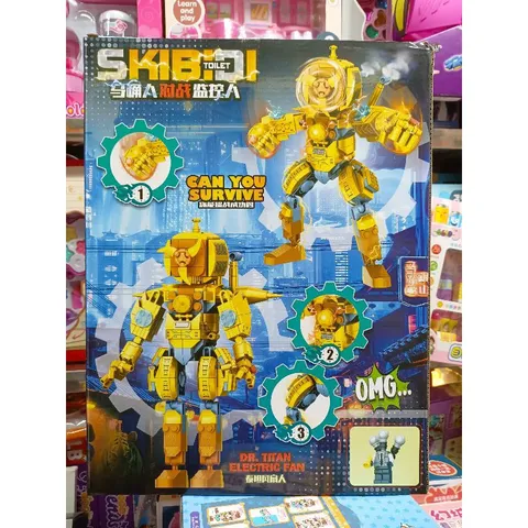Hộp Lê Gô Lắp Ghép Robot SKIBIDI TOILET 058 - Đồ Chơi Giáo Dục Phát Triển Tư Duy Sáng Tạo Cho Trẻ Em