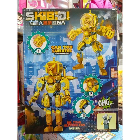 Hộp Lê Gô Lắp Ghép Robot SKIBIDI TOILET 058 - Đồ Chơi Giáo Dục Phát Triển Tư Duy Sáng Tạo Cho Trẻ Em