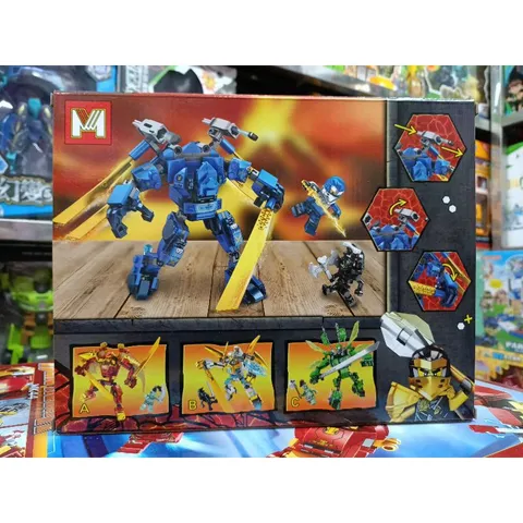 Hộp lê gô lắp ghép mô hình Robot NINJA MG222D