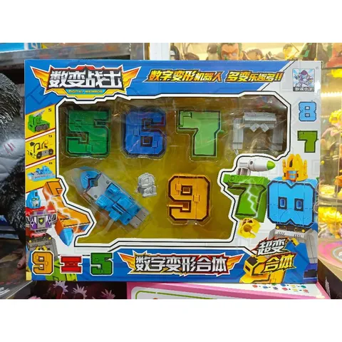 Mã 161 - Hộp đồ chơi lắp ghép các chữ số biến hình thành Robot