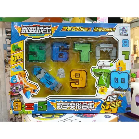 Mã 161 - Hộp đồ chơi lắp ghép các chữ số biến hình thành Robot