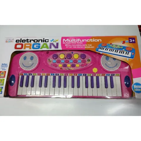 Hộp Đàn ORGAN HAPPY MUSICAL Kèm Micro - Đồ Chơi Âm Nhạc Có Đèn Phát Sáng Cho Trẻ Em, Pin Đi Kèm, Màu Sắc Tươi Sáng