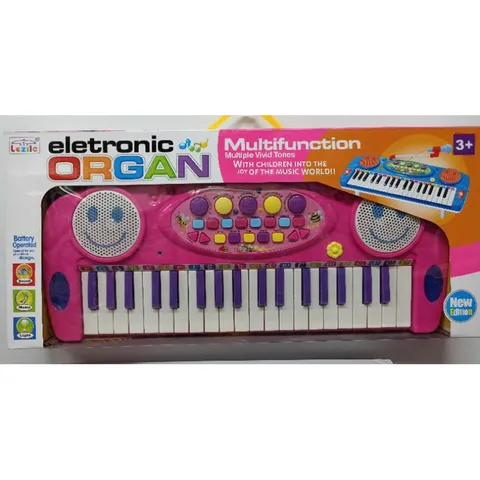 Hộp Đàn ORGAN HAPPY MUSICAL Kèm Micro - Đồ Chơi Âm Nhạc Có Đèn Phát Sáng Cho Trẻ Em, Pin Đi Kèm, Màu Sắc Tươi Sáng