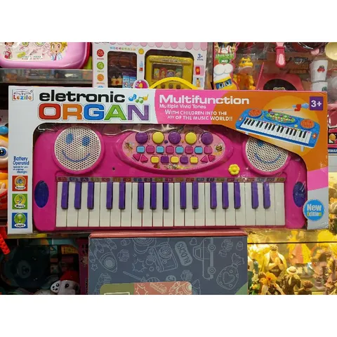 Hộp Đàn ORGAN HAPPY MUSICAL Kèm Micro - Đồ Chơi Âm Nhạc Có Đèn Phát Sáng Cho Trẻ Em, Pin Đi Kèm, Màu Sắc Tươi Sáng