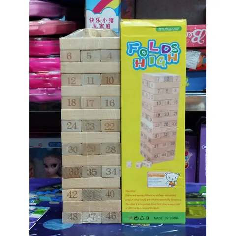 Hộp đồ chơi Rút Gỗ 48 Chi Tiết - Đồ Chơi Kỹ Năng Tư Duy Cho Trẻ Em Tăng Cường Giao Tiếp và Sáng Tạo