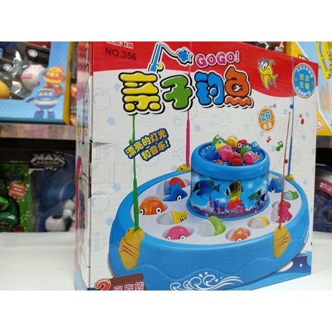 Hộp Đồ Chơi Câu Cá 2 Tầng Có Nhạc Và Đèn Phát Sáng - Đồ Chơi Giải Trí Cho Trẻ Em, Tặng Kèm Pin, Giao Màu Ngẫu Nhiên