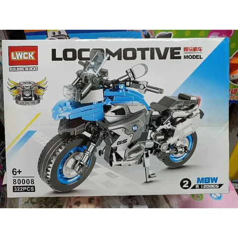 80008-2 Hộp lê gô lắp ghép mô hình chiếc xe máy