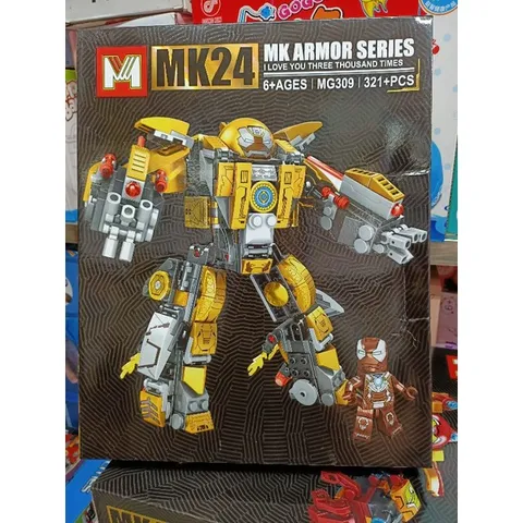 MG309 Hộp lê gô lắp ghép mô hình Robot Người Sắt IRON MAN