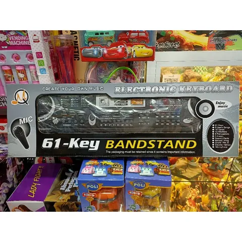 Hộp Đàn ELECTRONIC KEYBOARD gồm 61 phím kèm MIC, có nhạc và đèn phát sáng 6106