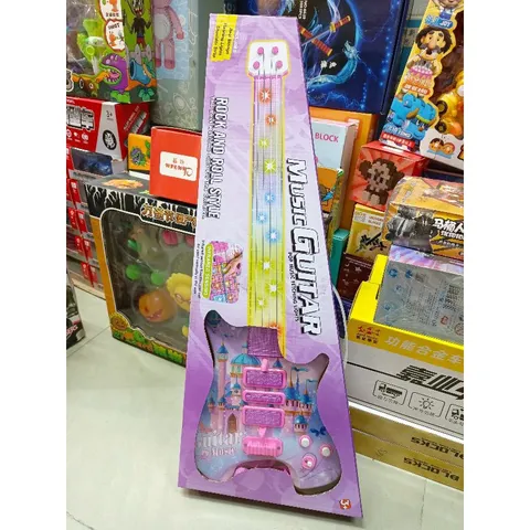 Hộp Đồ Chơi Đàn Guitar Music 969B - Đèn Phát Sáng, Có Nhạc, Quà Tặng Thú Vị Cho Trẻ Em, Phát Triển Tư Duy Sáng Tạo