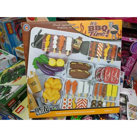 Hộp đồ chơi mô hình các loại đồ nướng BBQ