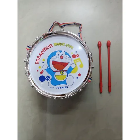 Bộ đồ chơi trống nhựa DORAEMON MUSIC STAR 733A-25 - Đồ chơi trẻ em phát triển trí tuệ và kỹ năng giao tiếp, quà tặng ý nghĩa
