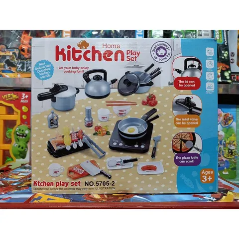 Bộ đồ chơi nấu ăn KITCHEN PLAY SET - Bếp từ có nhạc, đèn phát sáng cho trẻ em - Quà tặng ý nghĩa cho bé vui chơi và phát triển kỹ năng
