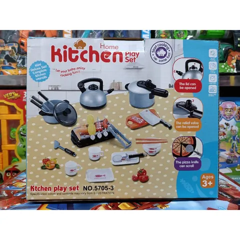 Bộ đồ chơi nấu ăn KITCHEN PLAY SET - Bếp từ có nhạc, đèn phát sáng cho trẻ em - Quà tặng ý nghĩa cho bé vui chơi và phát triển kỹ năng
