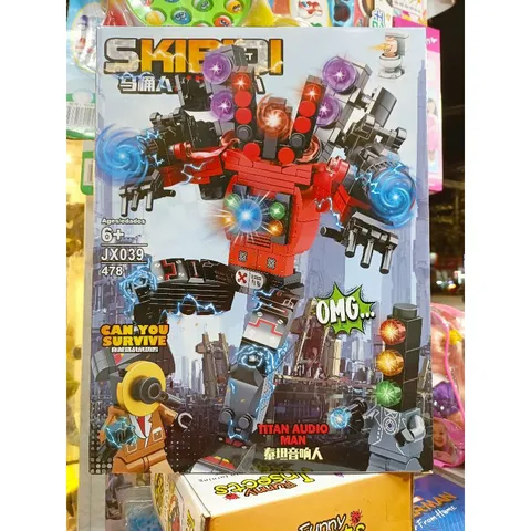 Bộ Đồ Chơi Xếp Hình Lắp Ghép Lê Gô Robot SKIBIDI TOILET 039 - Sáng Tạo, Phát Triển Trí Tuệ Cho Trẻ Em