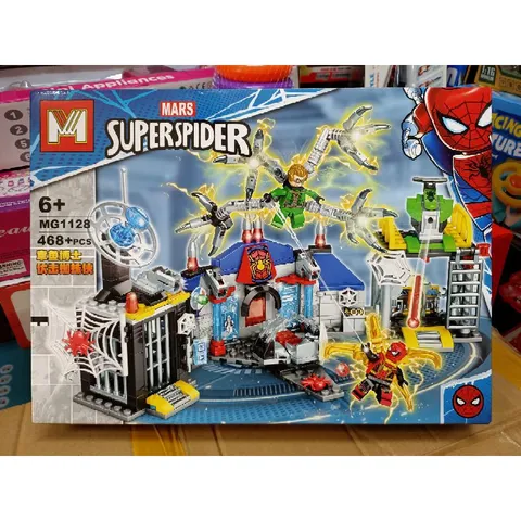 Mã 1128 - Xếp hình lắp ghép lê gô Người Nhện MARS SUPER SPIDER