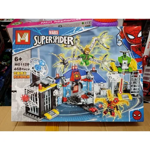 Mã 1128 - Xếp hình lắp ghép lê gô Người Nhện MARS SUPER SPIDER