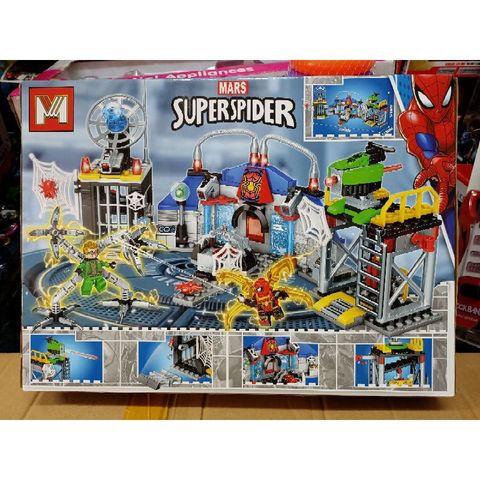 Mã 1128 - Xếp hình lắp ghép lê gô Người Nhện MARS SUPER SPIDER