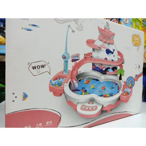 Hộp Câu Cá 3in1 Phát Nhạc - Đồ Chơi Giải Trí Cho Trẻ Em, Sử Dụng Pin Sạc, Màu Sắc Ngẫu Nhiên, Phát Triển Kỹ Năng Vận Động