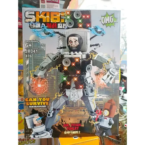 Mã 041 - Xếp hình lắp ghép lê gô Robot SKIBIDI TOILET