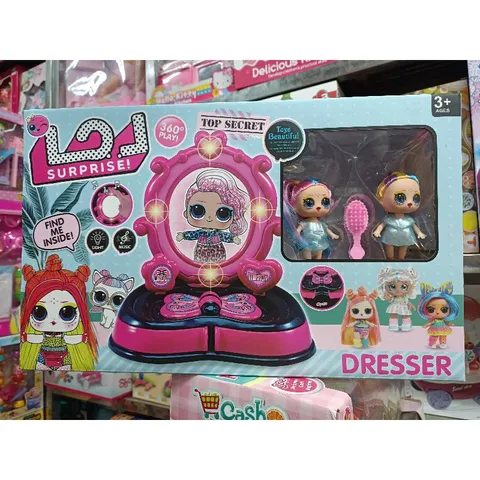 Hộp Đồ Chơi Trang Điểm Búp Bê LOL 2077 - Có Nhạc và Đèn Phát Sáng, Quà Tặng Ý Nghĩa Cho Bé Yêu