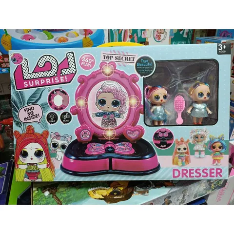 Hộp Đồ Chơi Trang Điểm Búp Bê LOL 2077 - Có Nhạc và Đèn Phát Sáng, Quà Tặng Ý Nghĩa Cho Bé Yêu