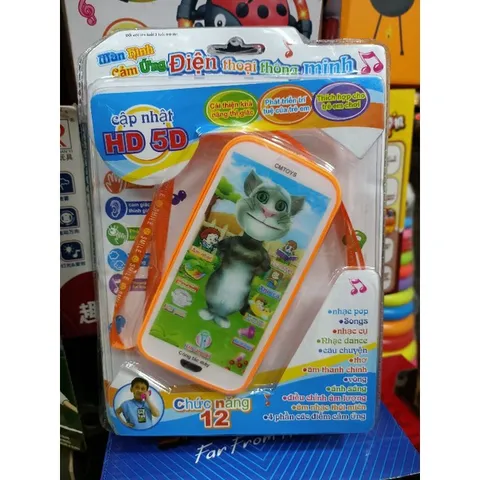 Bộ đồ chơi Điện thoại cảm ứng phát nhạc và đèn LED - Thúc đẩy sáng tạo và kỹ năng giao tiếp cho trẻ em - Tặng kèm pin màu ngẫu nhiên