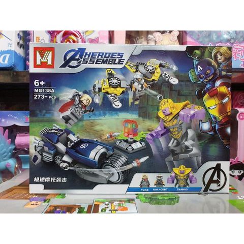 Xếp hình lắp ghép lê gô HEROES ASSEMBLE MG138A