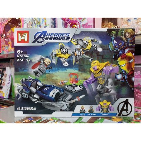 Xếp hình lắp ghép lê gô HEROES ASSEMBLE MG138A