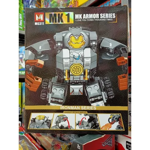 Hộp lê gô lắp ghép 305 mảnh mô hình Robot Iron Man - Đồ chơi trẻ em phát triển tư duy sáng tạo và kiên trì