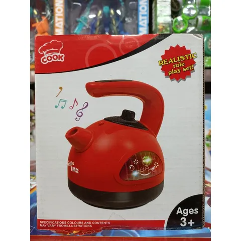 Hộp đồ chơi mô hình ấm đun nước KITCHEN SET - Đồ chơi có đèn và nhạc cho trẻ em, phát triển tư duy và kỹ năng giao tiếp