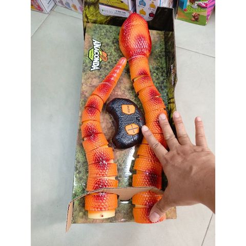 Hộp đồ chơi điều khiển từ xa Con Rắn ANACONDA SNAKE có đèn phát sáng 7707 (tặng kèm pin)