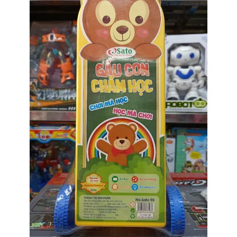 Bộ đồ chơi 8in1 Gấu Con Chăm Học - Đồ Chơi An Toàn Cho Trẻ Em Giúp Phát Triển Kỹ Năng Giao Tiếp và Sáng Tạo