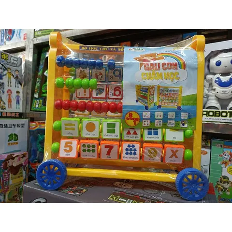 Bộ đồ chơi 8in1 Gấu Con Chăm Học - Đồ Chơi An Toàn Cho Trẻ Em Giúp Phát Triển Kỹ Năng Giao Tiếp và Sáng Tạo