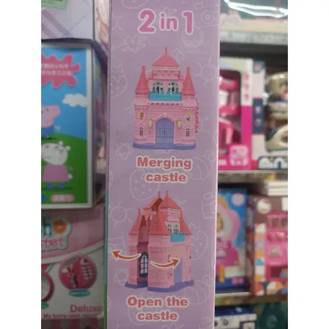 Hộp đồ chơi mô hình Ngôi nhà Dream House của Heo Peppa Pig kèm nhiều nội thất trang trí 589B (giao màu ngẫu nhiên)