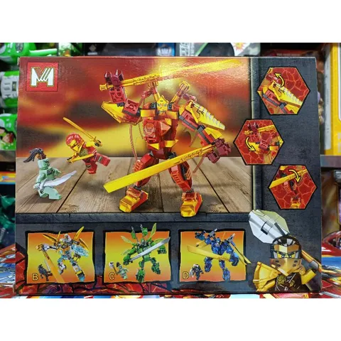 MG222A Hộp lê gô lắp ghép mô hình Robot NINJA