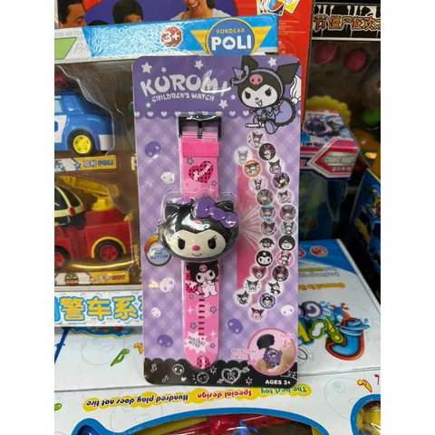 Bộ Đồ Chơi Đồng Hồ Soi Hình KUROMI Có Đèn Phát Sáng - Đồ Chơi Trẻ Em Phát Triển Kỹ Năng Tư Duy Sáng Tạo