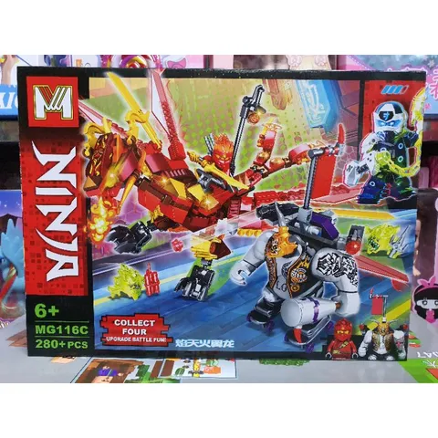Xếp hình lắp ghép lê gô NINJA Rồng lửa MG116C