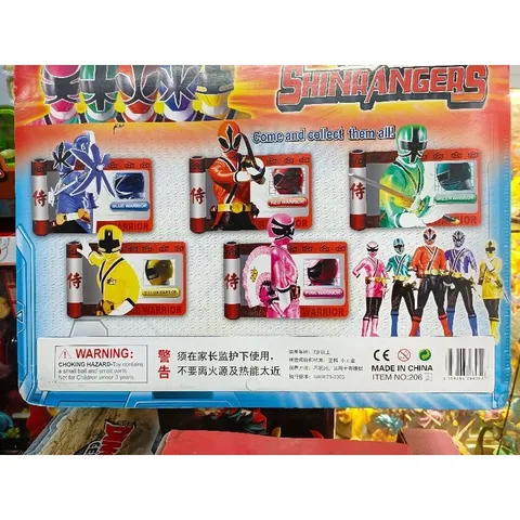 Mã 2062 - Bộ đồ chơi mô hình Siêu Nhân kèm mặt nạ SHIN RANGERS