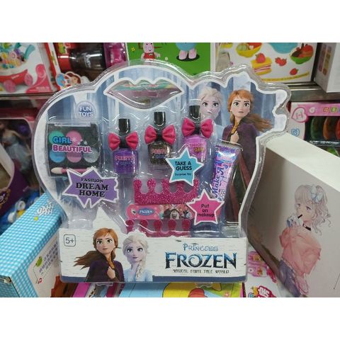 Bộ đồ chơi 2in1 Sơn móng tay và Trang điểm FROZEN - Đồ chơi Trẻ Em Cao Cấp, Tăng Cường Tư Duy Sáng Tạo và Giao Tiếp