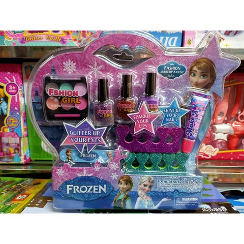 Bộ đồ chơi 2in1 Sơn móng tay và Trang điểm FROZEN - Đồ chơi Trẻ Em Cao Cấp, Tăng Cường Tư Duy Sáng Tạo và Giao Tiếp