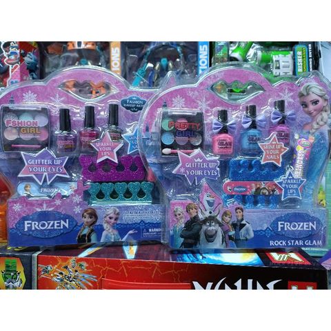 Bộ đồ chơi 2in1 Sơn móng tay và Trang điểm FROZEN - Đồ chơi Trẻ Em Cao Cấp, Tăng Cường Tư Duy Sáng Tạo và Giao Tiếp